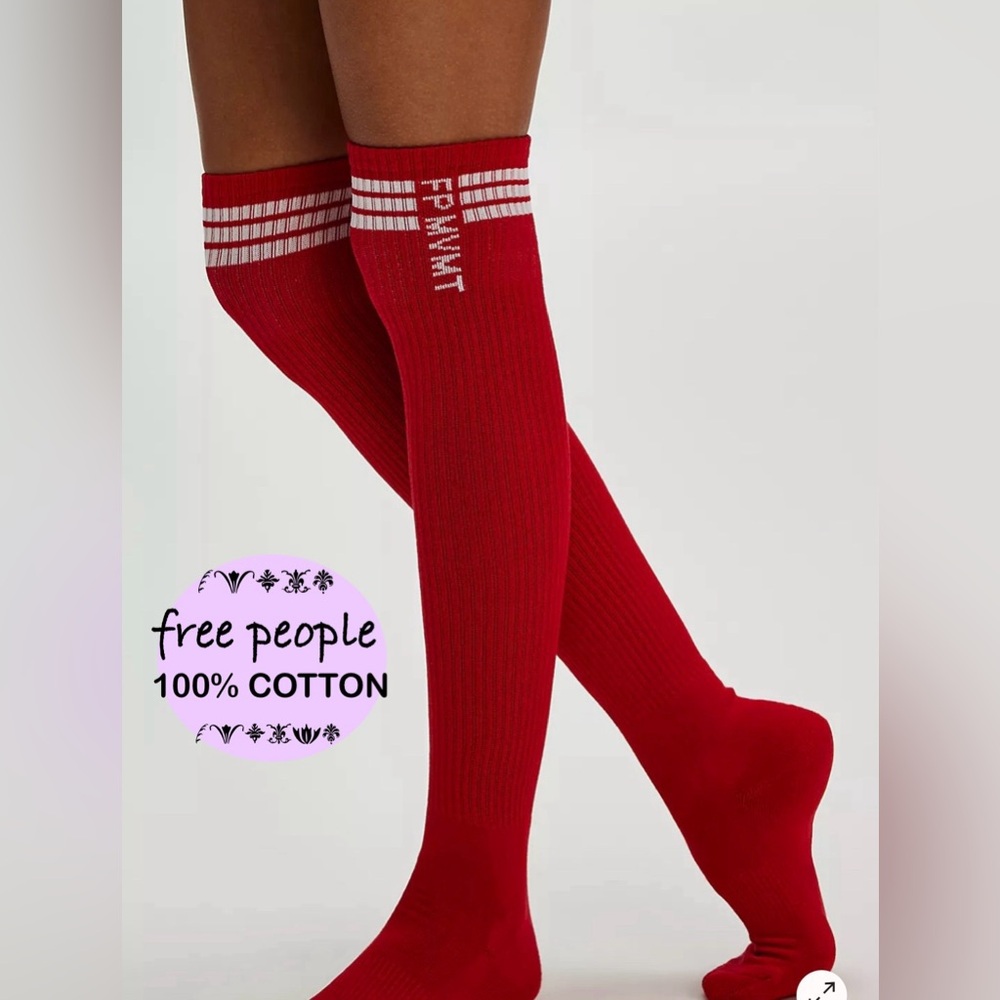 NWT FREE PEOPLE MOVEMENT RACE PACE STRIPE SCRUNCH SOCKS